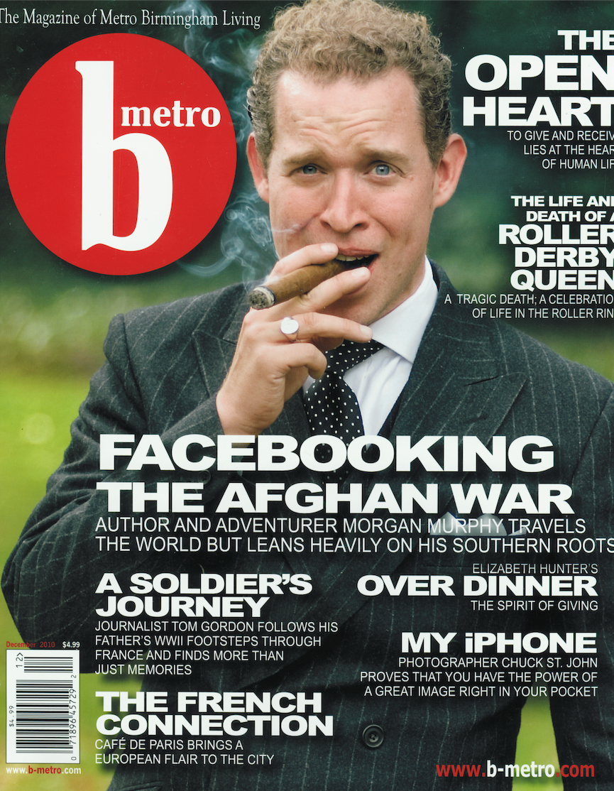 Morgan Murphy on the cover of B-Metro magazine
